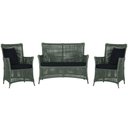 Ver imagem 1 de Jogo Sofá e 2 Poltronas de Área Igapó Alumínio Pintura Preta Corda Náutica Estofado 12 Trama