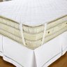 Saia para Cama Box Casal King 100% Algodão Branco - 1