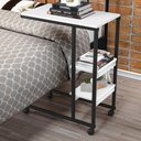 Ver imagem 1 de Mesa de Apoio para Cama Alila Preto Branco Industrial