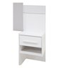Cabeceira Casal 140cm Ripada 100% Mdf Estofada Isis com 02 Mesas de Cabeceira Espresso Móveis - 11