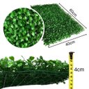 Ver imagem 2 de 3 Placas para Parede Verde Buxinho Artificial 60x40 Plantas com Aparência Real Decoração Rústica
