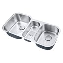 Ver imagem 2 de Cuba de Cozinha Aço Inox 1mm Escovado C301 98,4x52,7x22,8 Cm