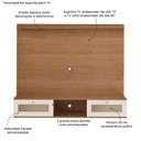Ver imagem 6 de Painel para TV até 72 Polegadas MDF 160CMX135CM Portas Basculante Impressão 3D Palha Trama Marrom