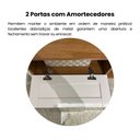 Ver imagem 7 de Painel para TV até 72 Polegadas MDF 160CMX135CM Portas Basculante Impressão 3D Palha Trama Marrom