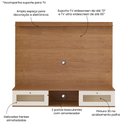 Ver imagem 6 de Painel para TV até 72 Polegadas MDF 160cmx135cm Portas Basculante Impressão 3D Palha Trama
