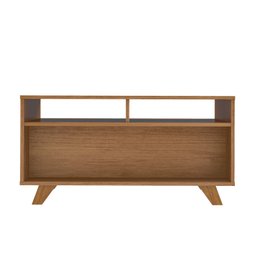 Mesa de Centro 2 Gavetas e Detalhe em Impressão Palha Trama - 18