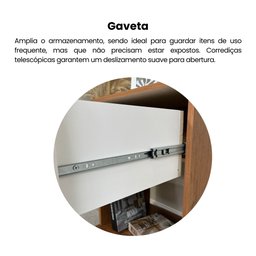 Mesa Lateral de Apoio 1 Gaveta em Palha Trama - 15