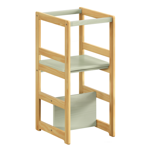 Torre Aprendizagem Montessori 4 em 1 Freijo e Verde