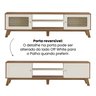 Rack para TV até 75 Polegadas 2 Portas com Pés Retro Charlotte - 6