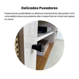 Rack para TV até 75 Polegadas 2 Portas com Pés Retro Charlotte - 10