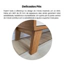 Ver imagem 7 de Rack Retrô para TV até 75 Polegadas MDF 180cm 2 Portas Charlotte Marrom