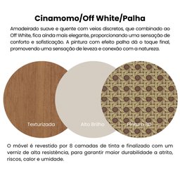 Rack para TV até 75 Polegadas 2 Portas com Pés Retro Charlotte - 21