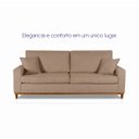 Ver imagem 5 de Sofá Living Marau 2,30m Bouclê Marrom - King House
