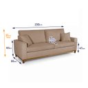Ver imagem 2 de Sofá Living Marau 2,30m Bouclê Marrom - King House
