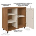 Ver imagem 6 de Buffet 1 Porta Palhinha Rattan Charlotte Marrom/Cinamomo/Off White