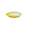 Travessa Porcelana Tigela Oval Pequena Amarelo Branco - 3