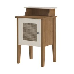 Mesa Lateral de Apoio 100% MDF com Porta em Palinha Charlotte - 7