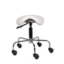 Ver imagem 2 de Cadeira Mocho Sela Texas Style Branca Cromada Dentista Tatuador Estetica Manicure Odontologia