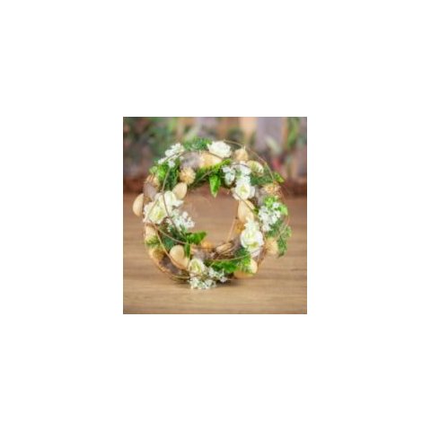 Guirlanda Decorada com Ovos - Mr / Vd - 34 Cm Tok da Casa