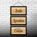 Ver imagem 2 de Kit Quadros E Corda 3Pçs 17X32 Moldura Preta