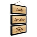Ver imagem 1 de Kit Quadros E Corda 3Pçs 17X32 Moldura Preta