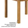 Conjunto com Mesa de Jantar 100cm Retangular e 4 Cadeiras 100% Madeira Maciça Serena Espresso Móveis - 9