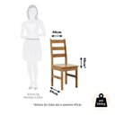 Ver imagem 5 de Conjunto com Mesa de Jantar 100cm Retangular e 4 Cadeiras 100% Madeira Maciça Serena Nogueira
