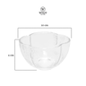 Tigelas de Vidro Resistente Butterfly Pequena Sorvete Bolo Pudim- 4 Unidades Wolff 20599 - 2