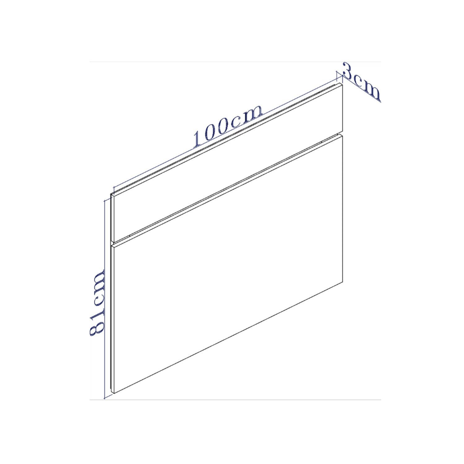 Cabeceira Solteiro 100% Mdf 100x81cm - 2