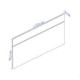 Cabeceira Casal 100% Mdf 150x81cm - 2