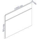 Ver imagem 2 de Cabeceira Solteiro 100% MDF 100cm Lara Titânio Cinza