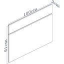 Ver imagem 2 de Cabeceira Solteiro 100cm em MDF Lara Cinza/Titânio