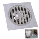 Ver imagem 1 de Ralo 10x10 Aço Inox Banheiro Lavabo Lavanderia Quintal Resistente Higienico Seguro