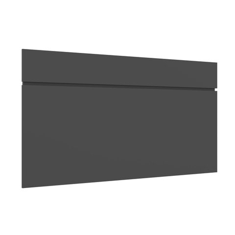 Cabeceira Casal 150cm em MDF Lara Cinza/Titânio