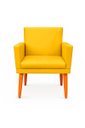 Ver imagem 4 de Kit 2 Poltrona Cadeira para Sala Confortável e Minimalista Paris em Suede