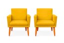 Ver imagem 1 de Kit 2 Poltrona Cadeira para Sala Confortável e Minimalista Paris em Suede