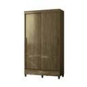 Ver imagem 3 de Guarda Roupa 2 Portas de Correr com Pés Marrom/Jequitibá