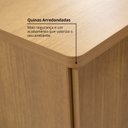 Ver mais imagens de Cabeceira Casal Queen 160 cm Ripada 100% MDF Estofada Isis com 02 Mesas de Cabeceira Espresso Móvei