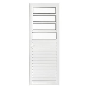 Porta de Alumínio Branco de Cozinha Basculante Cmc Modular - Lado Direito - 2.10 (a) X 0.80 (l)
