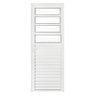 Porta de Alumínio Branco de Cozinha Basculante Cmc Modular - Lado Direito - 2.10 (a) X 0.80 (l) - 1