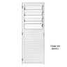 Porta de Alumínio Branco de Cozinha Basculante Cmc Modular - Lado Direito - 2.10 (a) X 0.80 (l) - 3