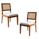 Ver imagem 4 de Conjunto 2 Cadeiras Rainha em Madeira Maciça