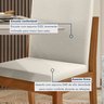 Conjunto Sala de Jantar Mesa Donna com 4 Cadeiras Lady em Madeira Maciça - 9