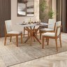 Conjunto Sala de Jantar Mesa Donna com 4 Cadeiras Lady em Madeira Maciça - 2