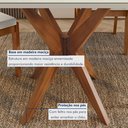 Ver imagem 3 de Conjunto Sala de Jantar Mesa Donna com 4 Cadeiras Lady em Madeira Maciça
