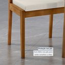 Ver mais imagens de Conjunto Sala de Jantar Mesa Donna com 4 Cadeiras Lady em Madeira Maciça
