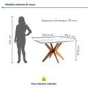 Ver imagem 4 de Conjunto Sala de Jantar Mesa Donna com 4 Cadeiras Lady em Madeira Maciça Marrom/Mel/Off White