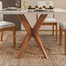 Conjunto Sala de Jantar Mesa Donna com 4 Cadeiras Lady em Madeira Maciça - 13