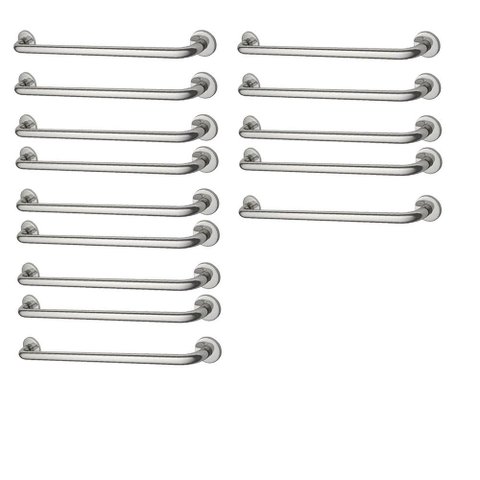 Alça de Apoio Barra 70cm Inox Kit 14 Unidades Cadeirante Idoso Corrimao Banheiro Box Segurança