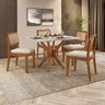 Conjunto Sala de Jantar Mesa Donna com 4 Cadeiras Rainha em Madeira Maciça - 2
